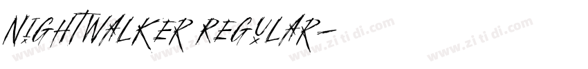 NightWalker Regular字体转换
